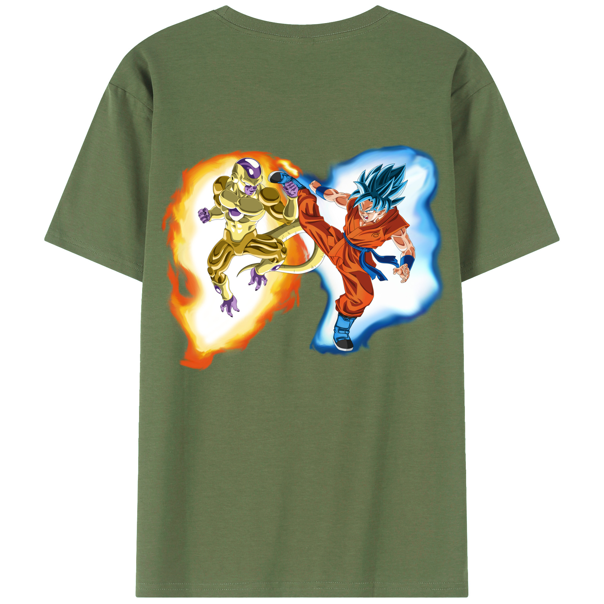 （画像用） ドラゴンボール フリーザ DRAGON BALL Frieza 綿100％ メンズ半袖Tシャツ（バックプリント） 通気性